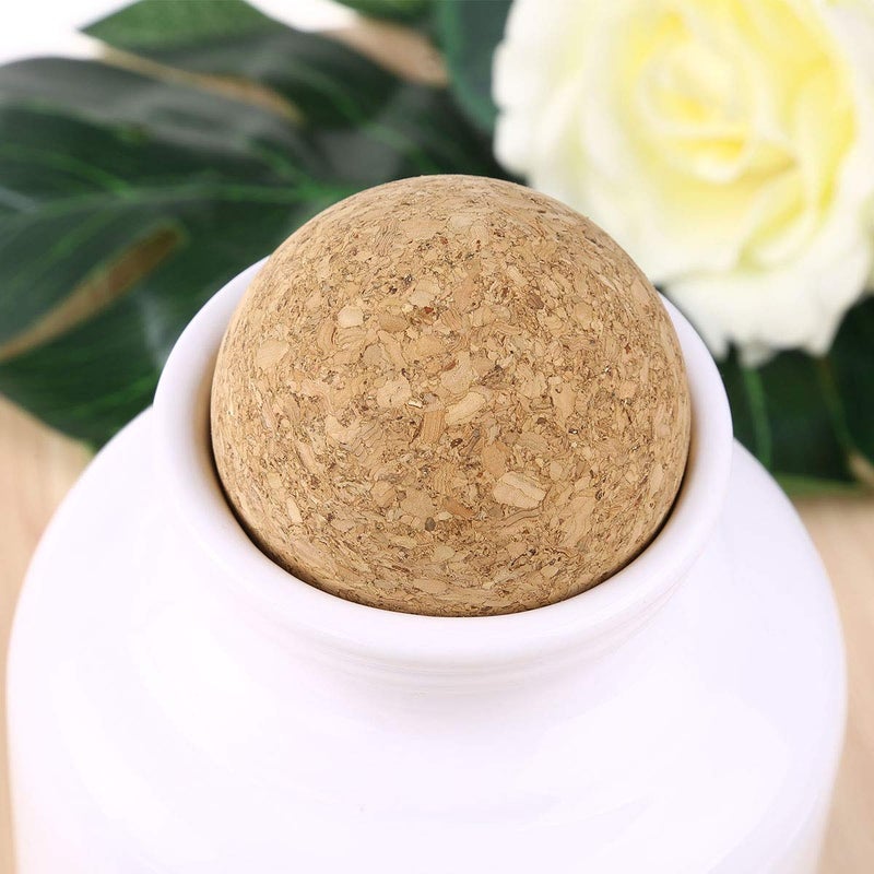 MUGLIO 3 inch Wine Cork Ball Wooden Cork Ball Stopper for Wine Decanter Carafe Bottle Replacementï¼ˆ2 Pcs) - Image 5